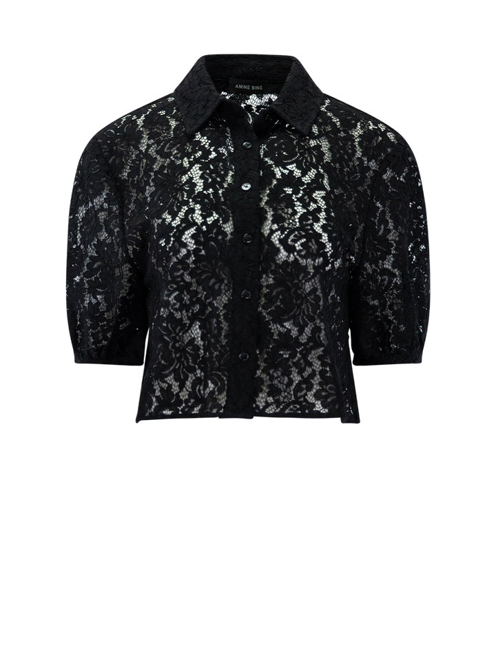 shayna top in black lace