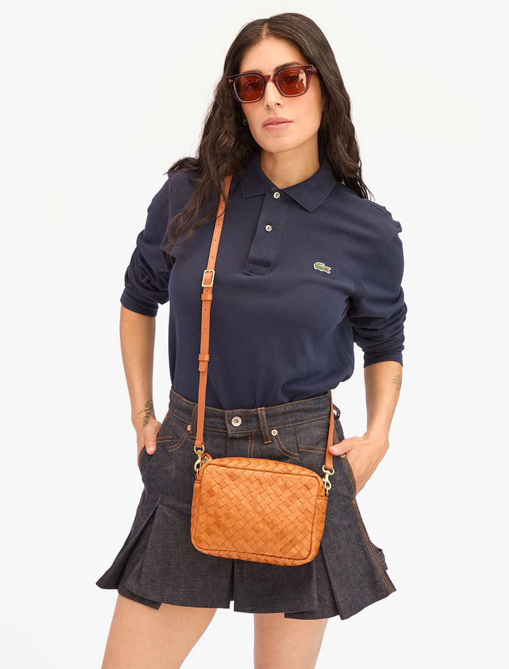 midi sac in natural diagonal woven