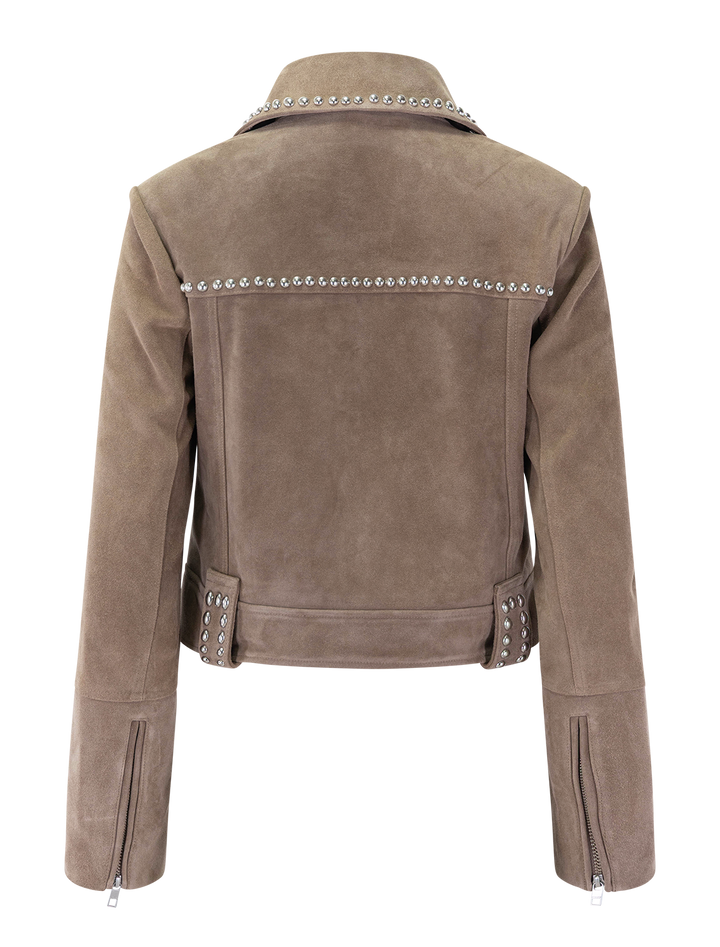 hugo suede jacket in dune