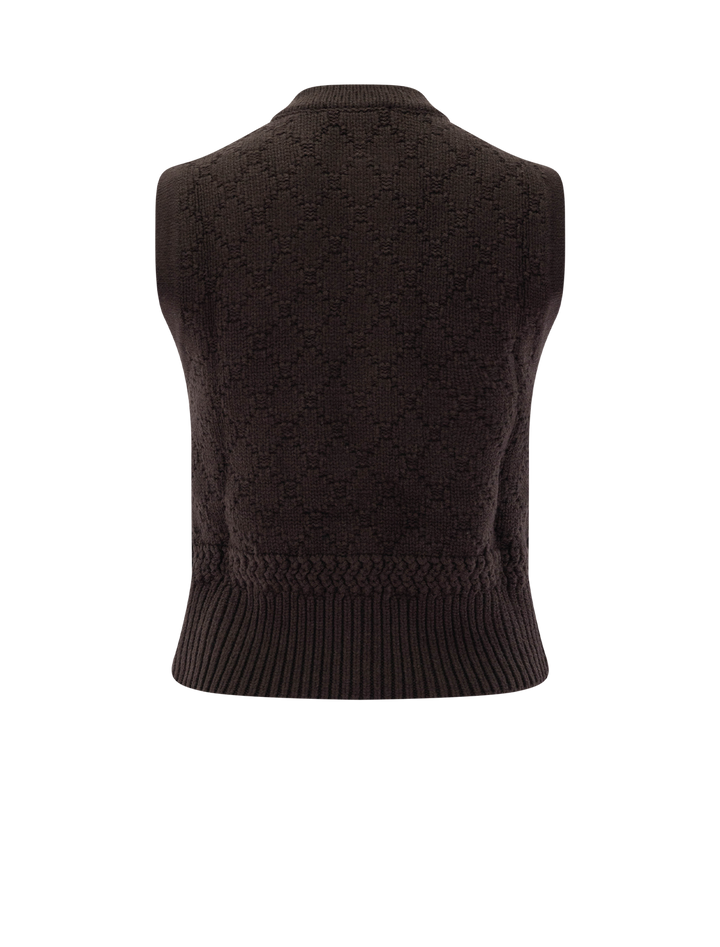 benson sweater vest in java