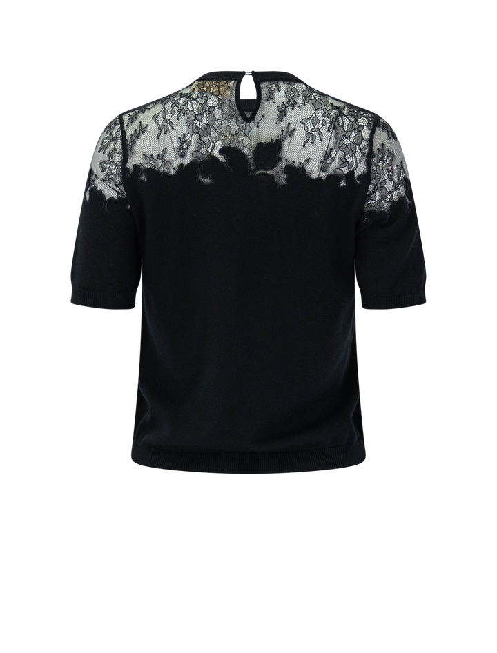 ella lace top in noir
