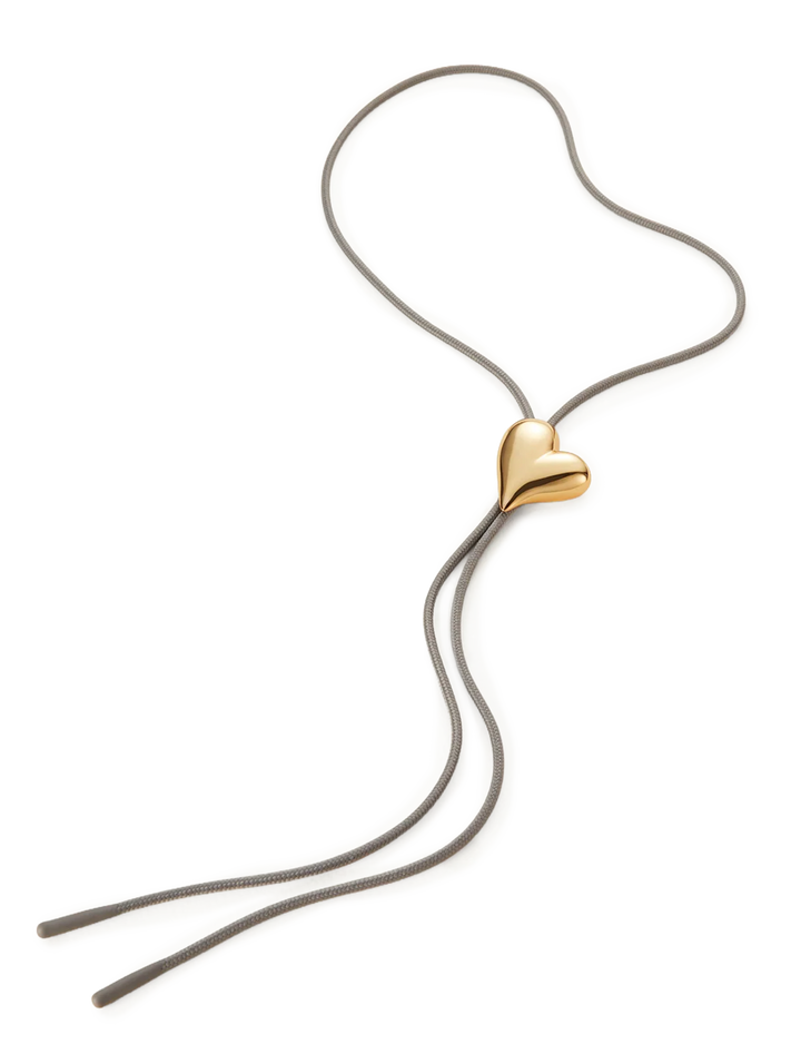 art heart bolo tie necklace