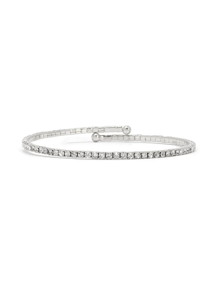 rhinestone bracelet in silver