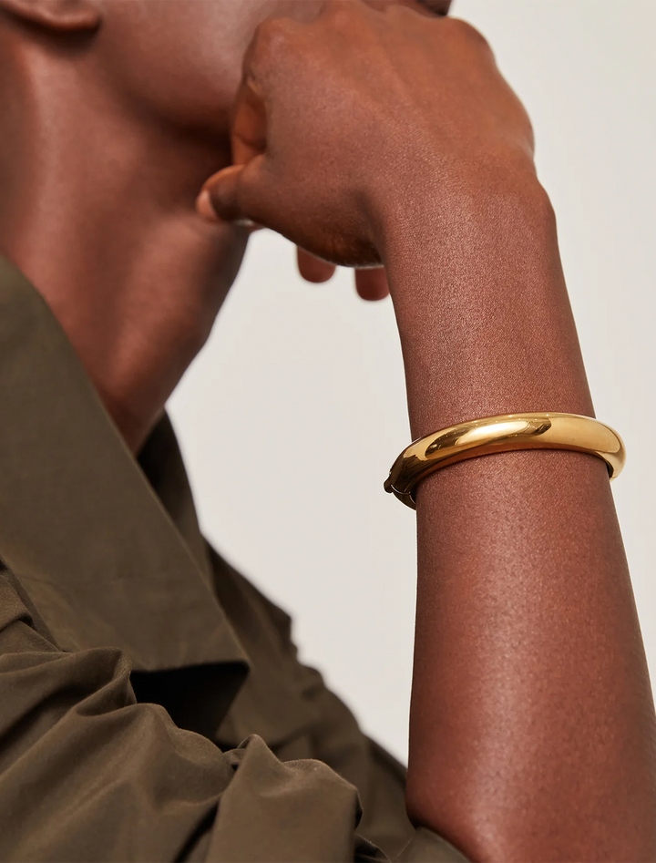 gia mega bangle in gold