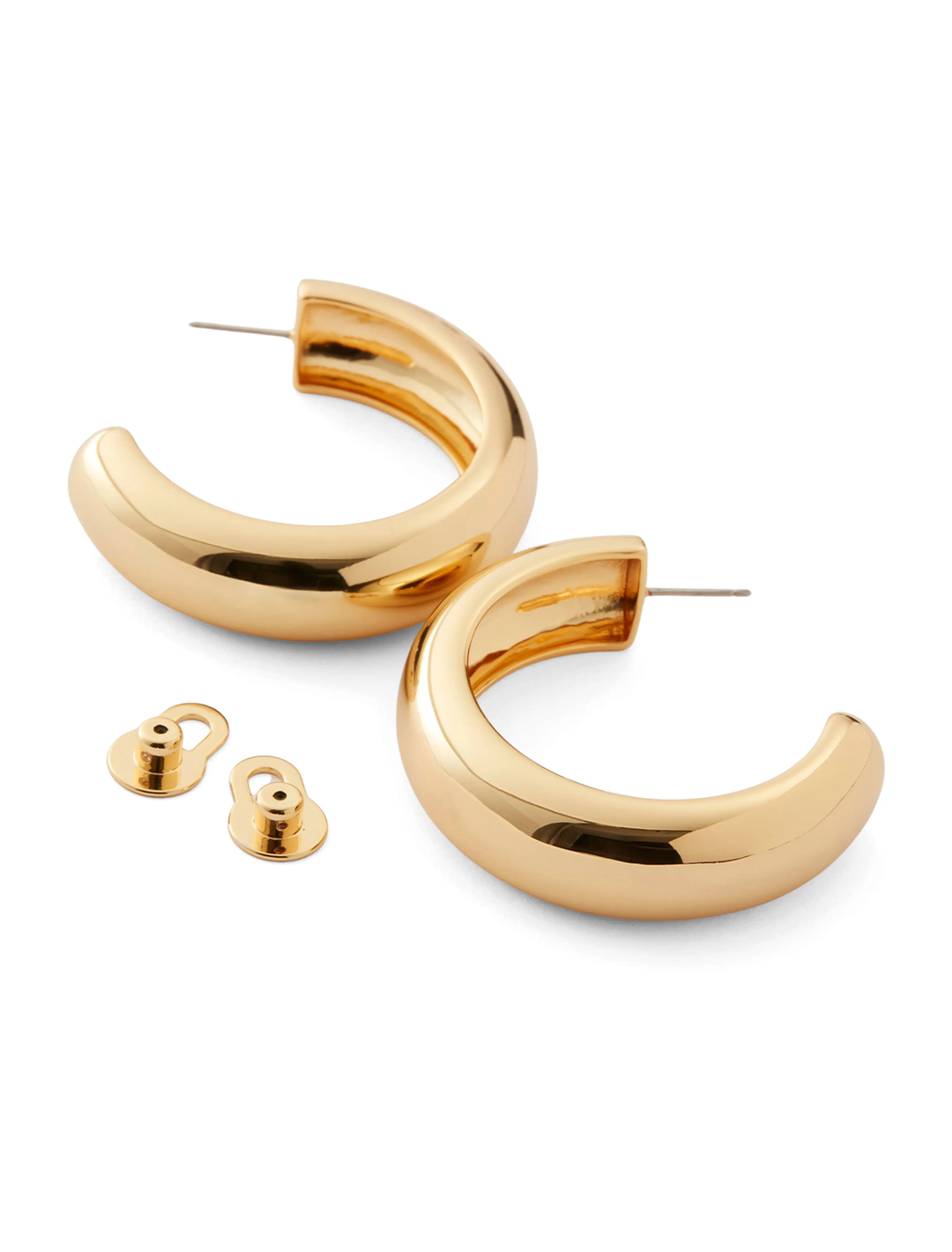 large gia hoops in gold