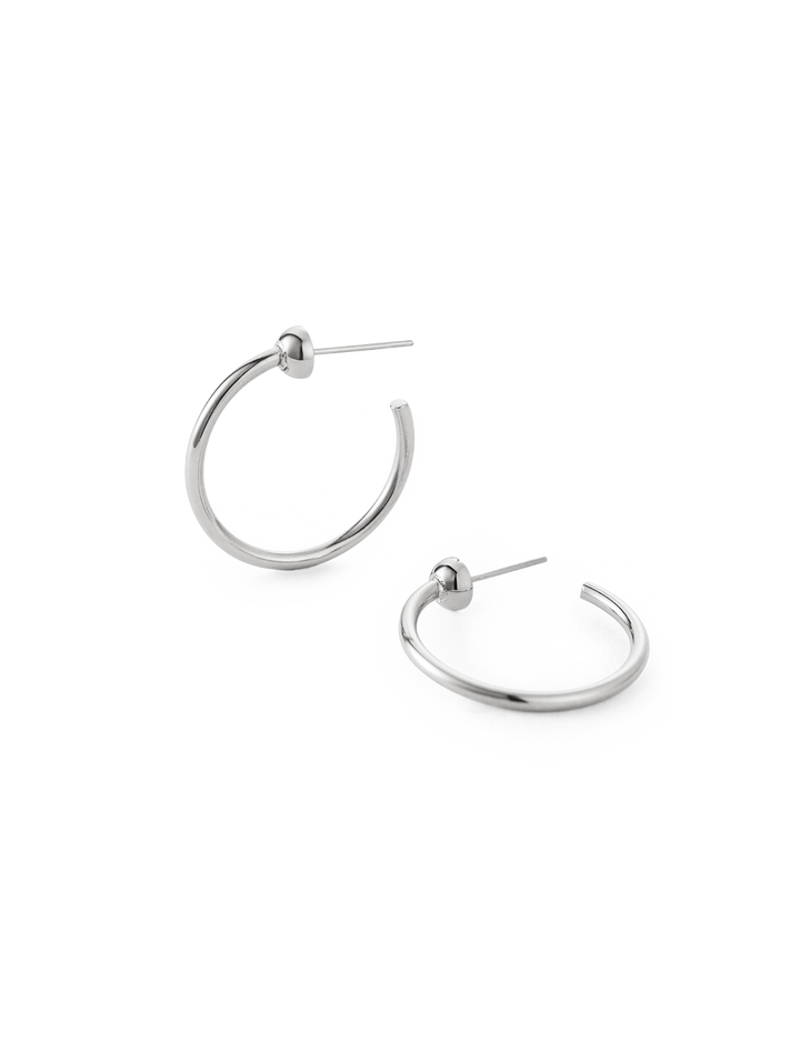 mini icon hoops in platinum
