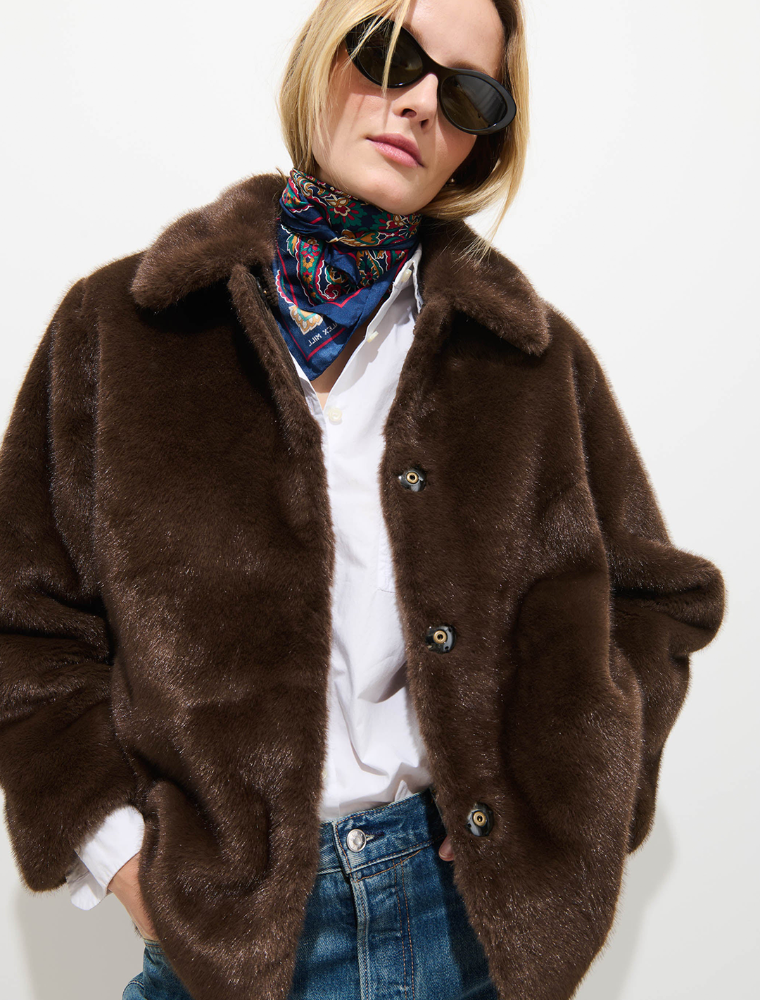 duane st. jacket in dark brown