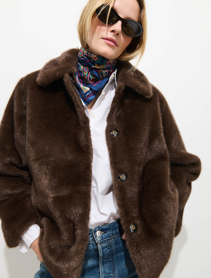 duane st. jacket in dark brown