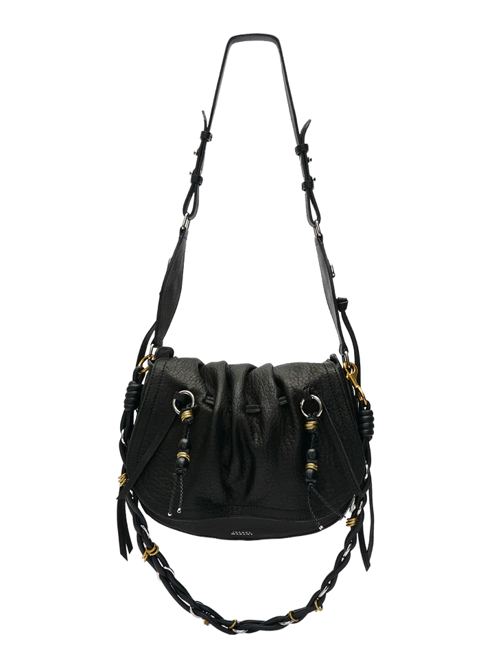 bolton bag in black bubble leather