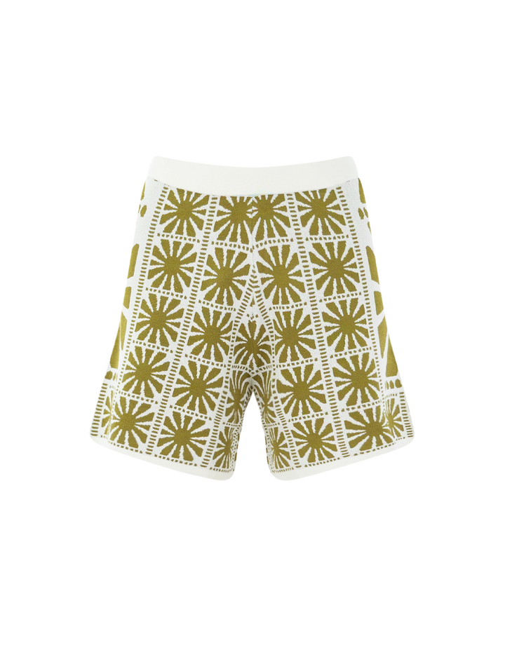 batista knit shorts in olive