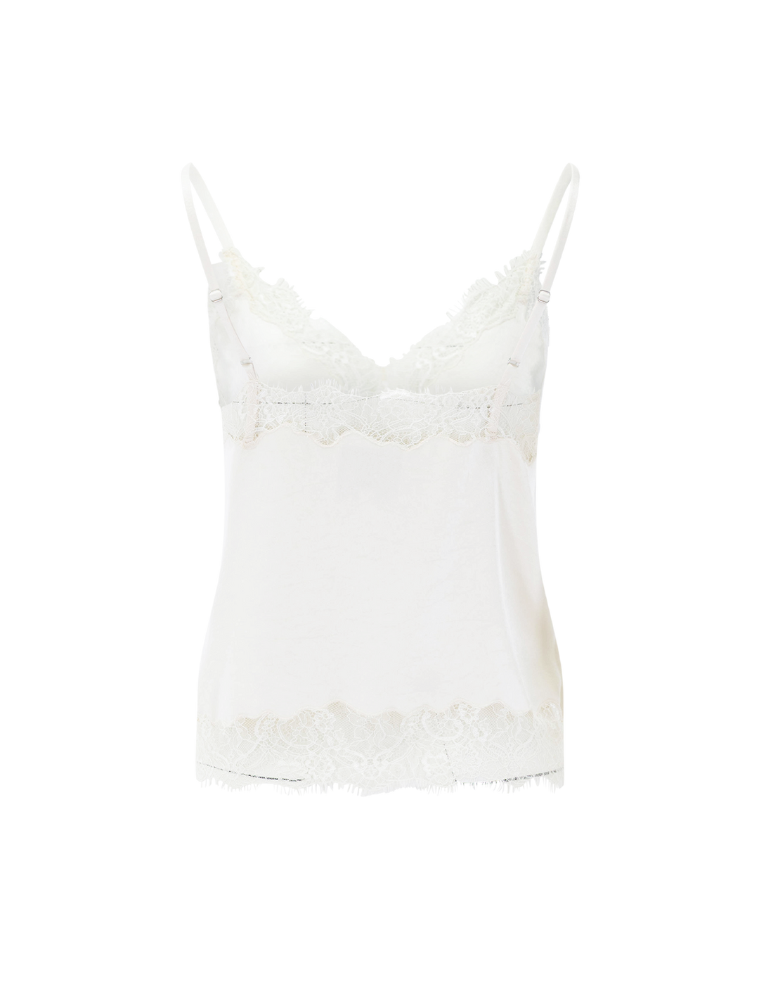lace trimmed cami in cream