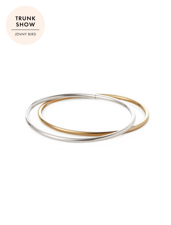dane bangle set in two-tone - 2pk