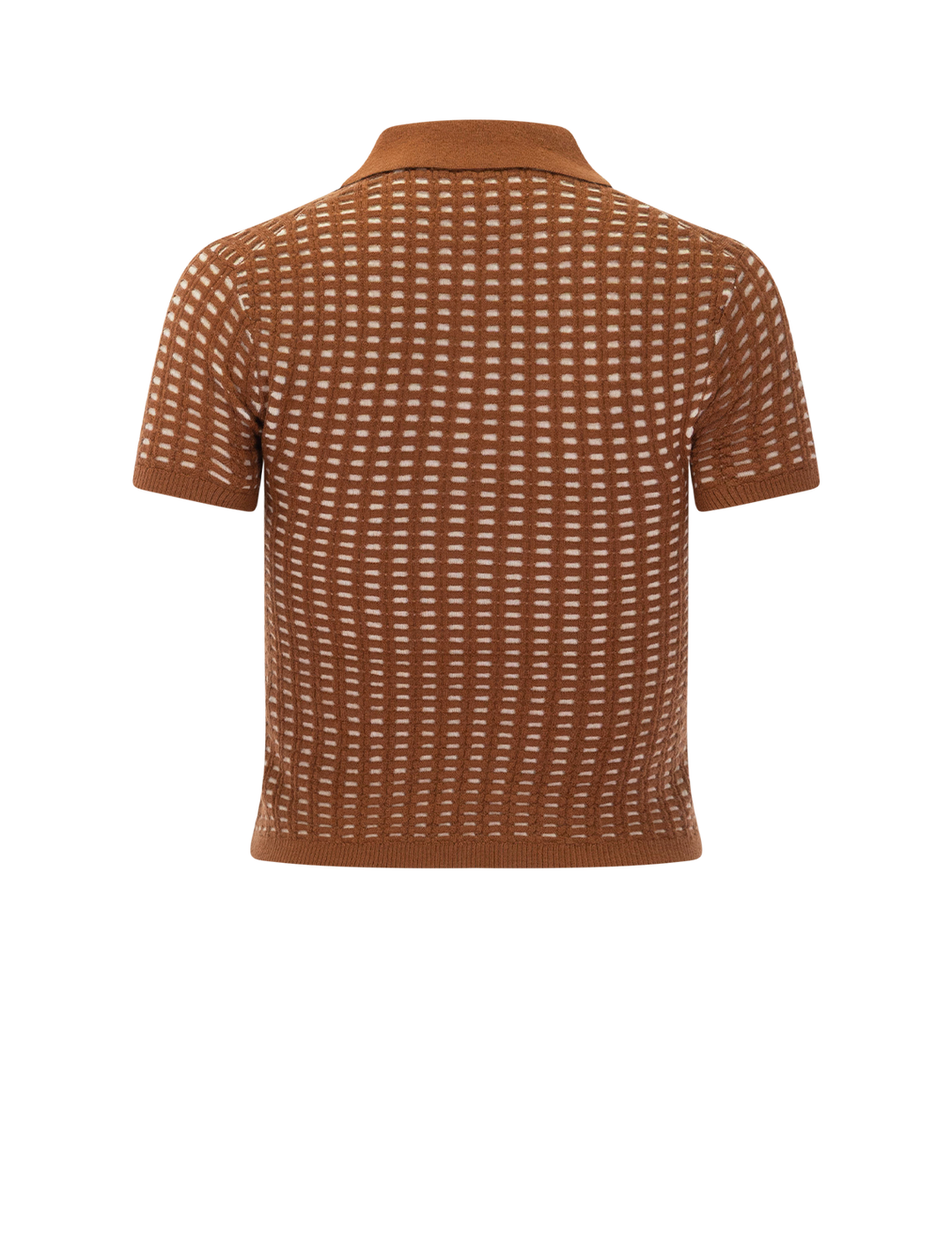 shrunken waffle polo