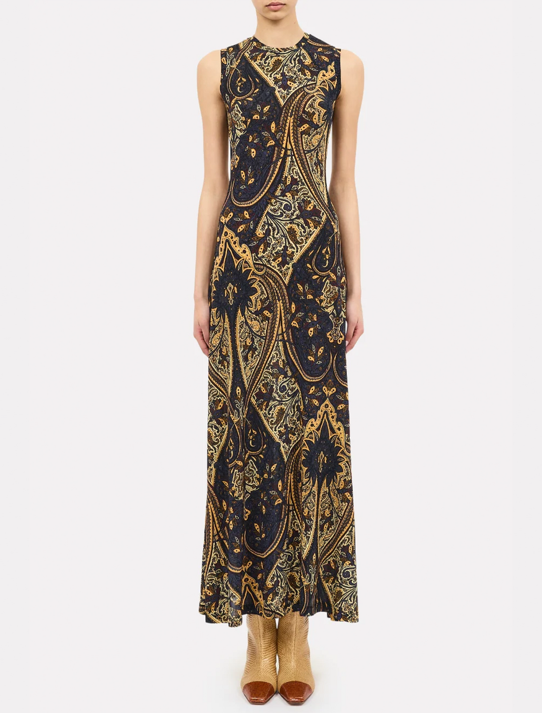 orla dress in twilight paisley