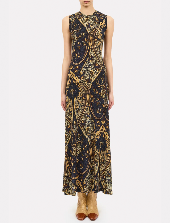 orla dress in twilight paisley