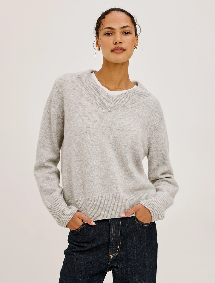 lidya sweater in heather grey