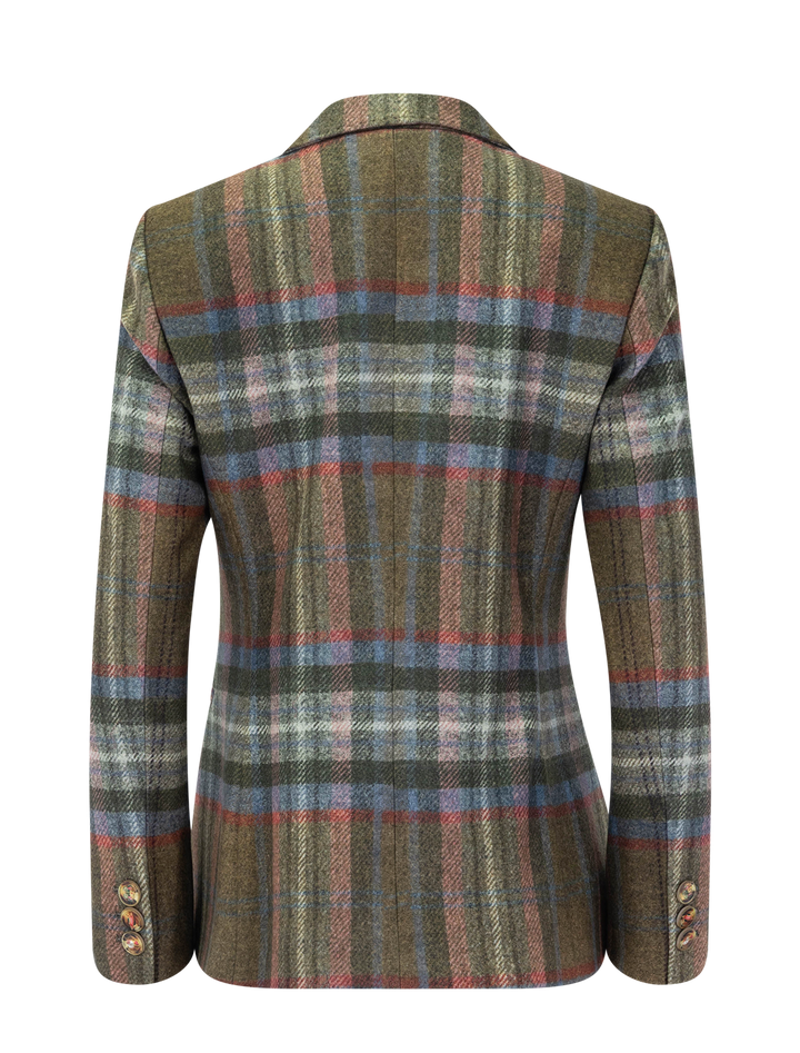 heather blazer in fab plaid