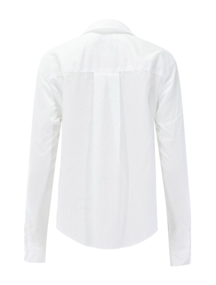silvio in sheer white stripe