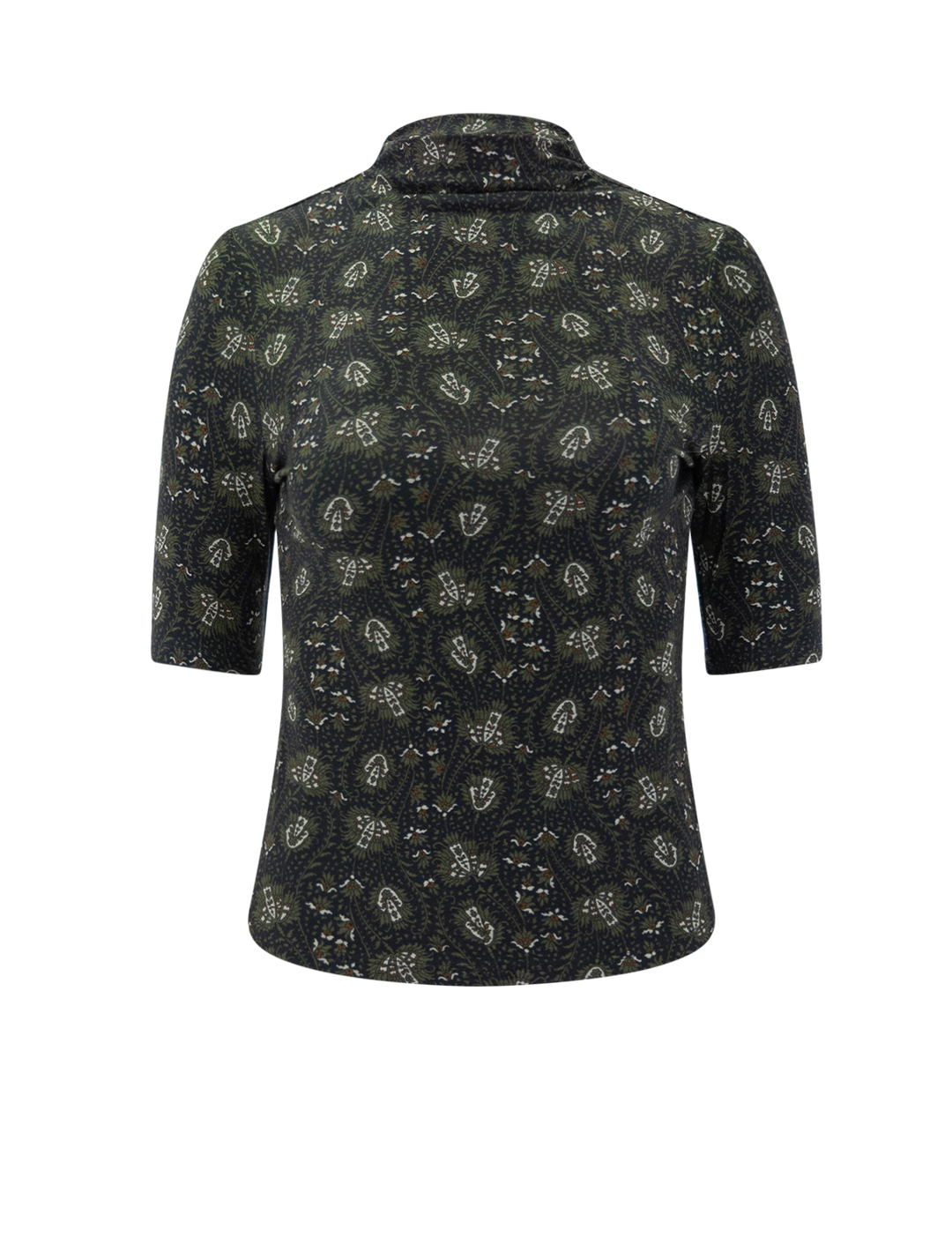 james top in black print