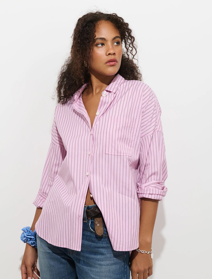 jo shirt in pink stripe