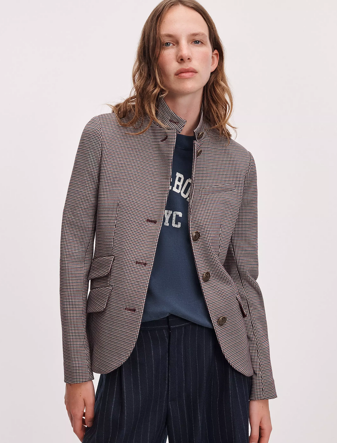 slade jacquard blazer