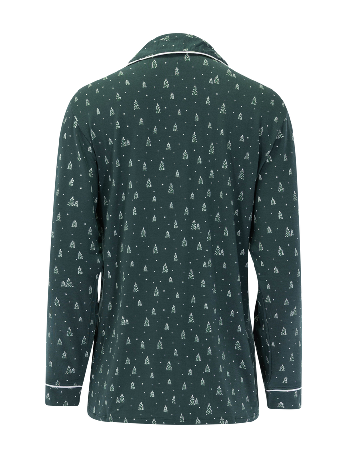 gisele long pj set in winter pine