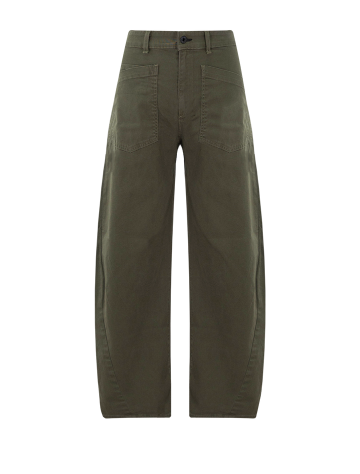 twisted barrel in safari green