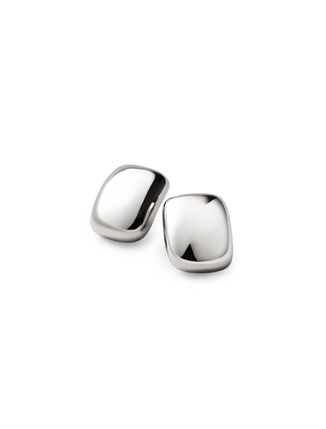 small tate earring in silver