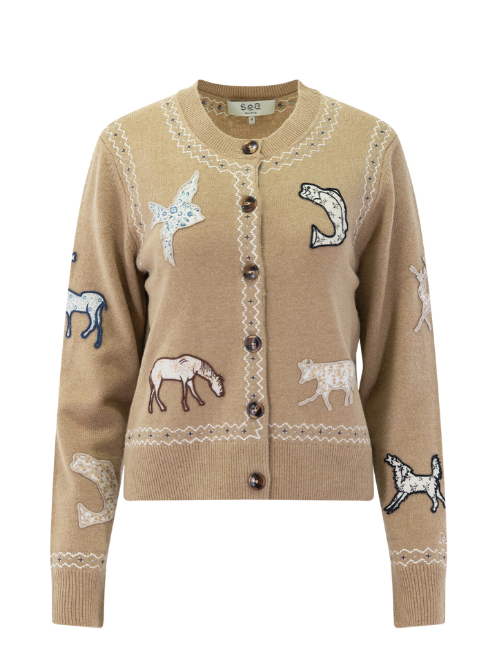 winslow craft cardigan in camel
