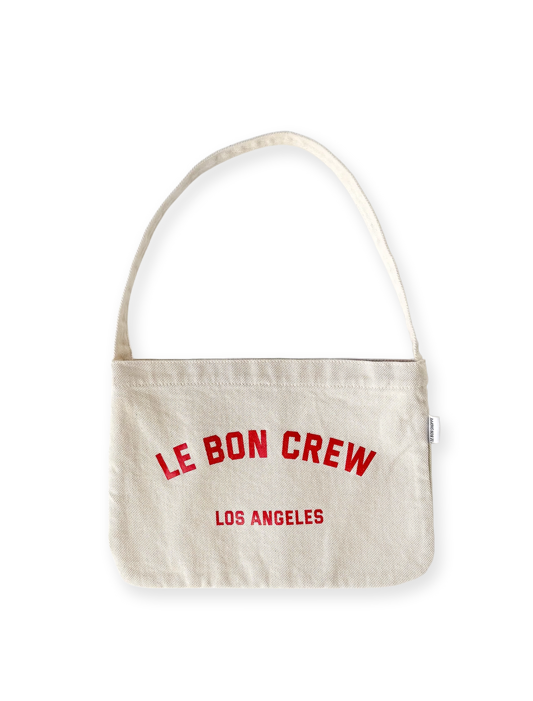petite happy carry bag in naturel + red