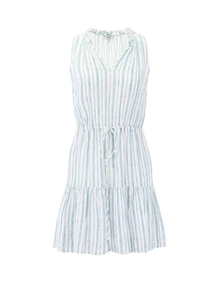albany dress in windward stripe