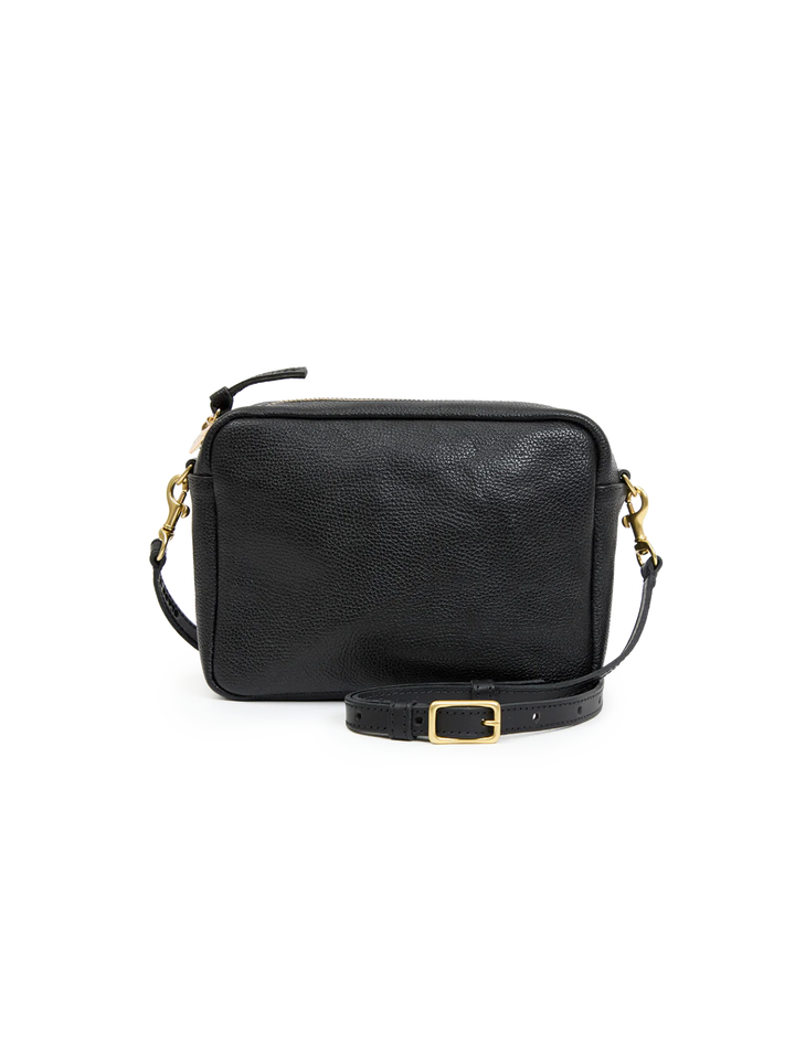 midi sac in black petit caviar
