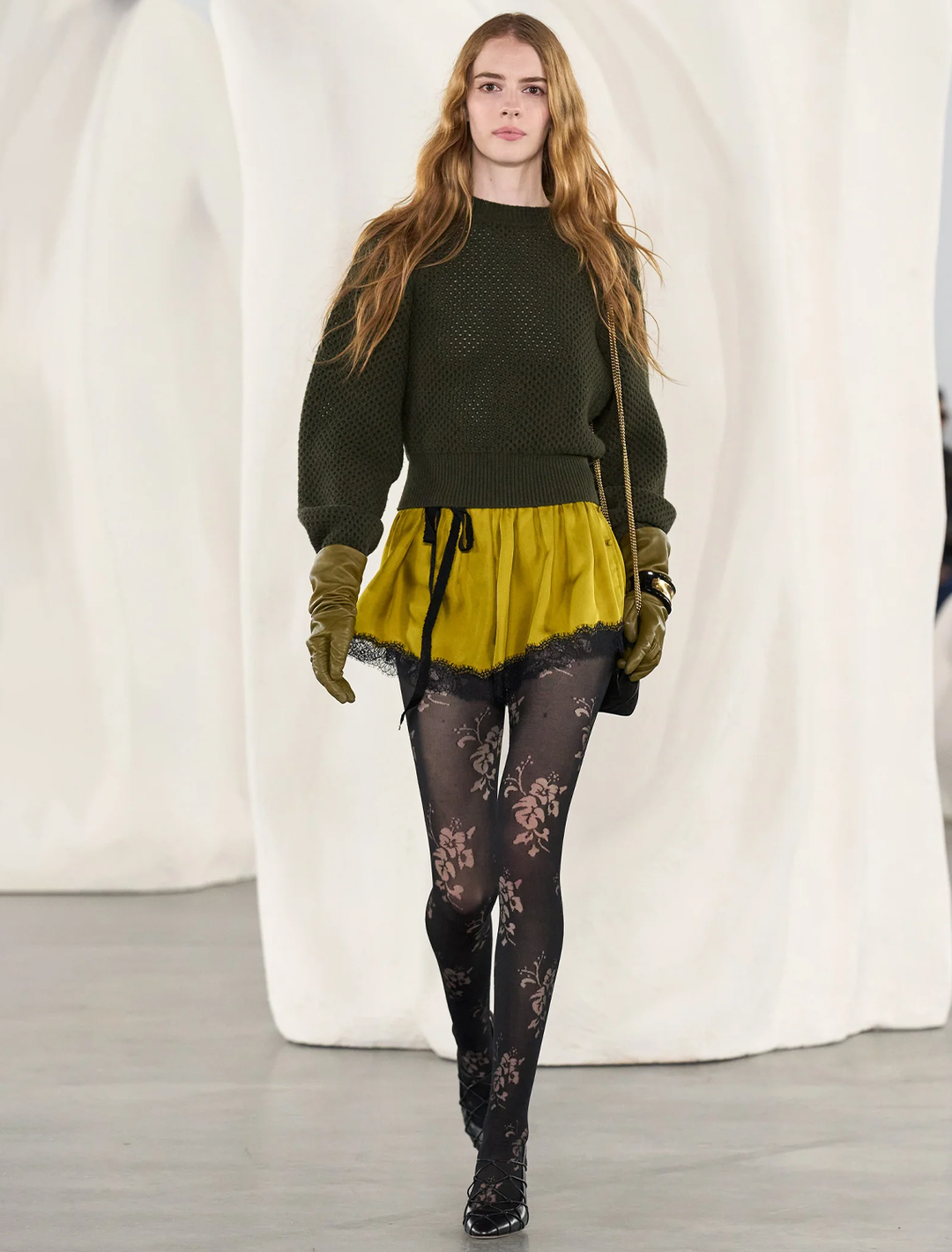 ronan knit pullover in militaire