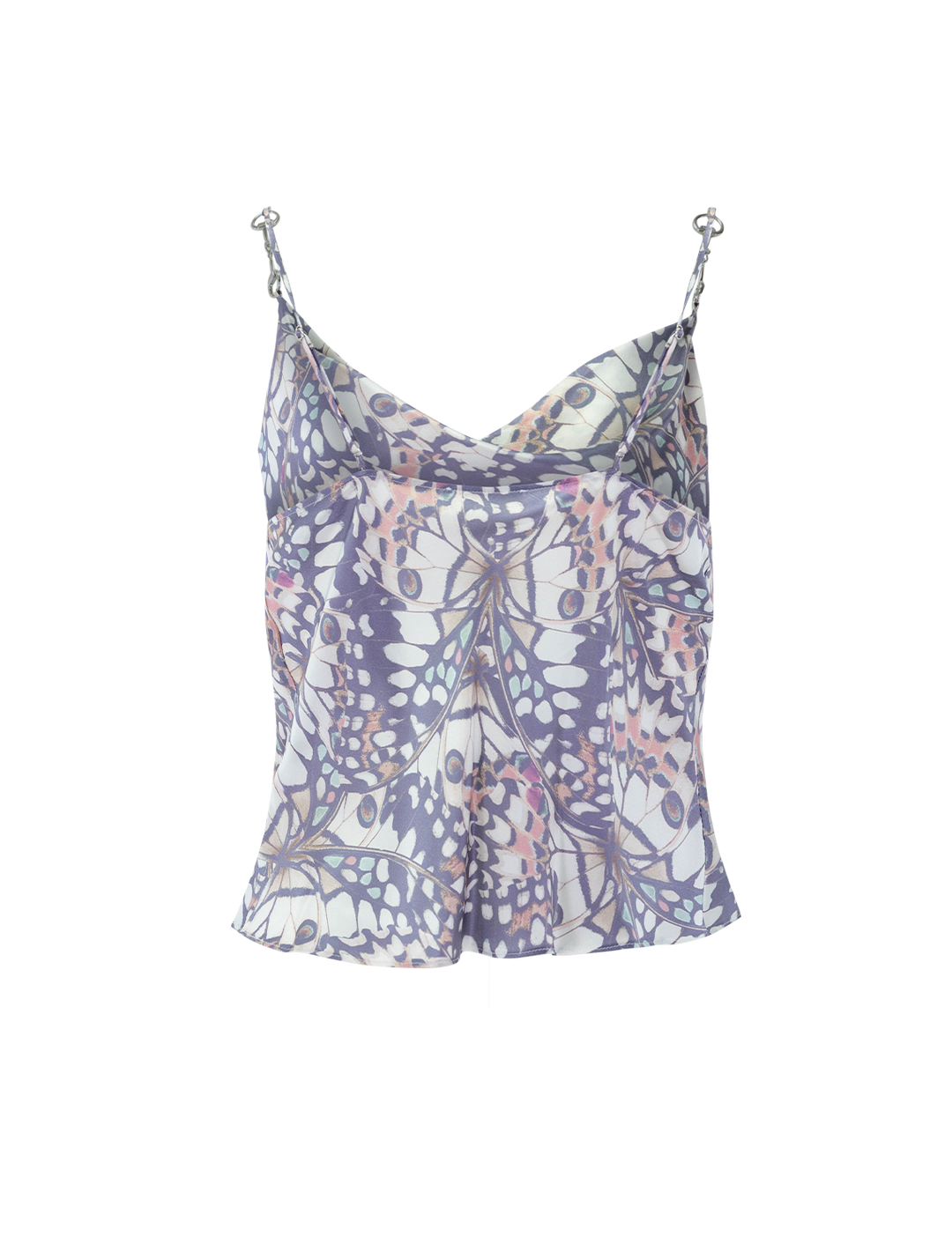calista horsebit trim cami in butterfly wing print