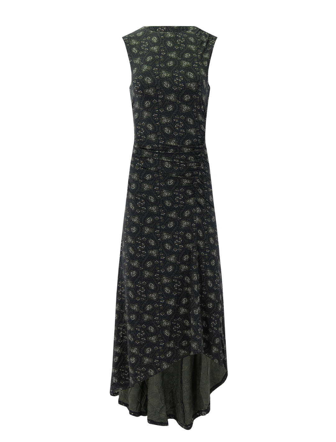 theodora dress in black print