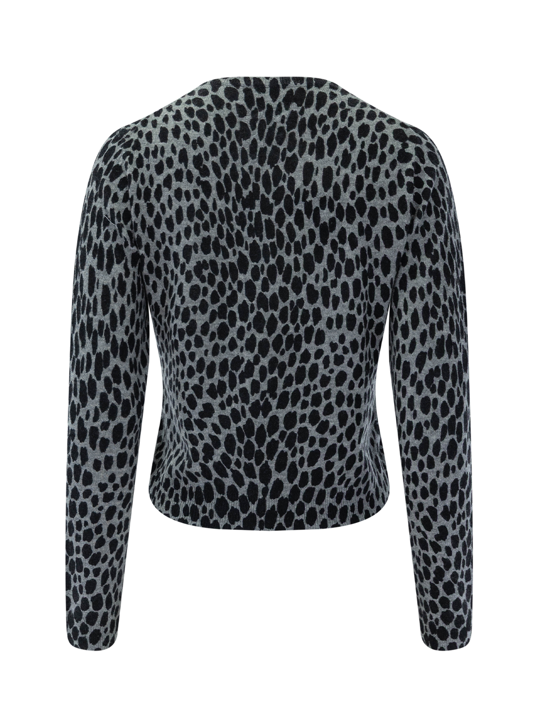 laevin cashmere cheetah printed sweater
