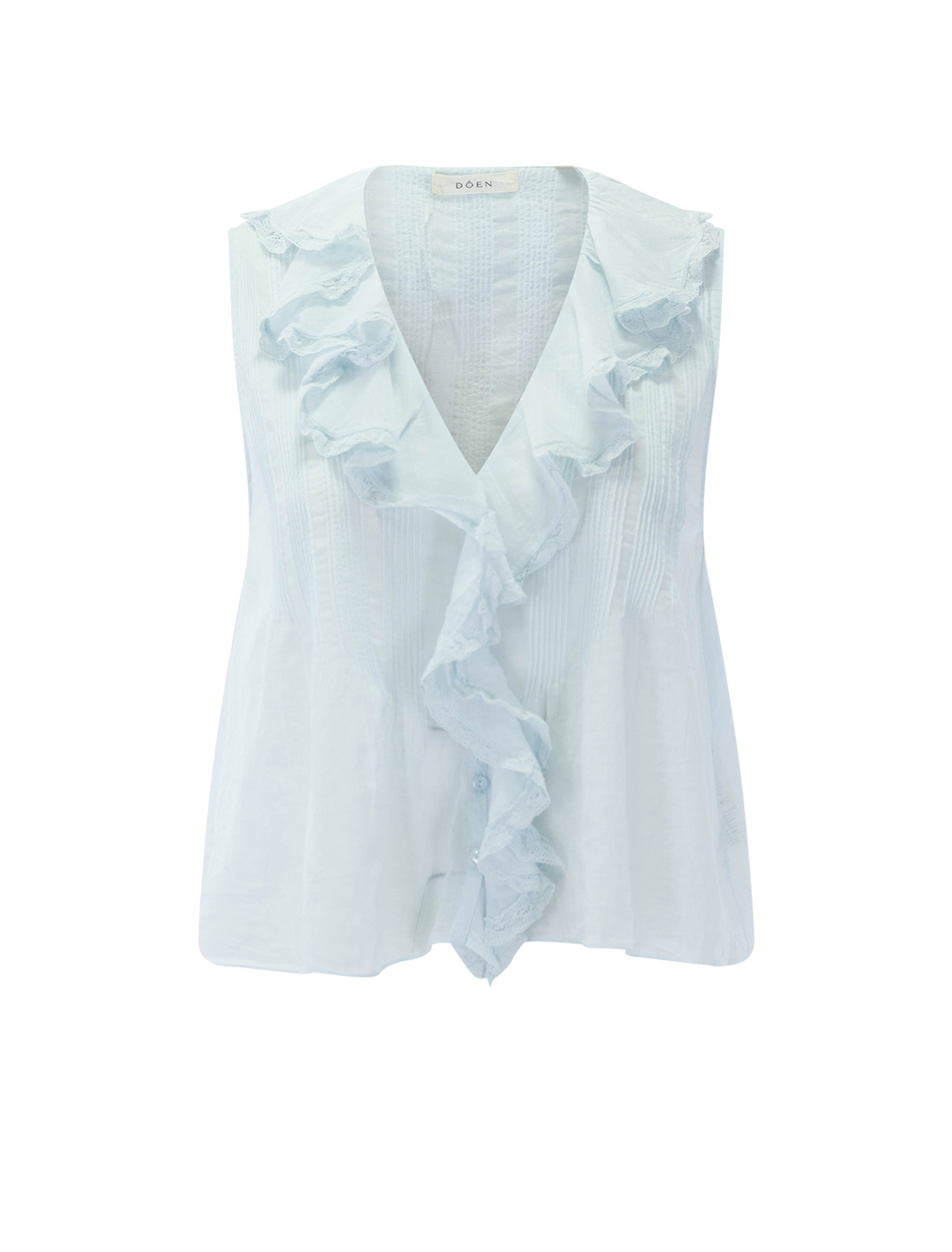 hilda top in alice blue