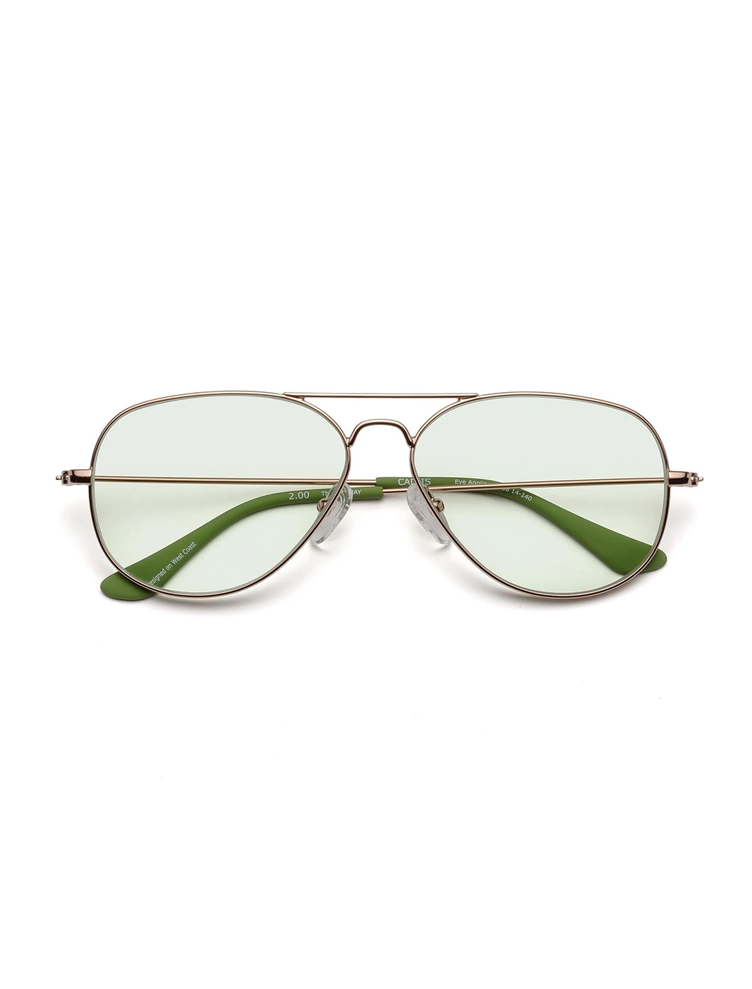 mabuhay in polished rose gold and green