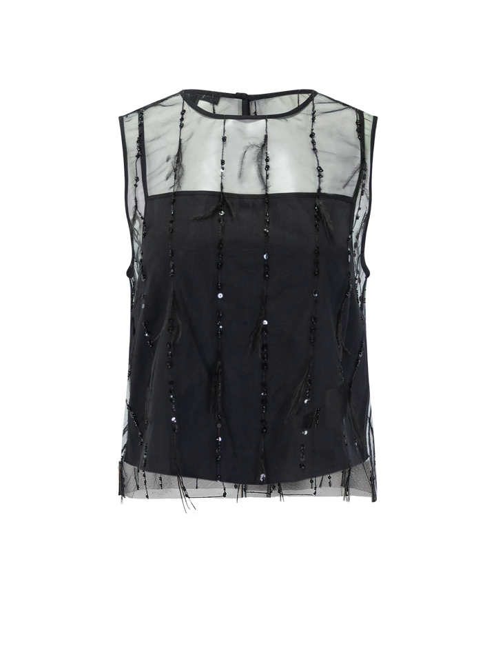 geena tank in black