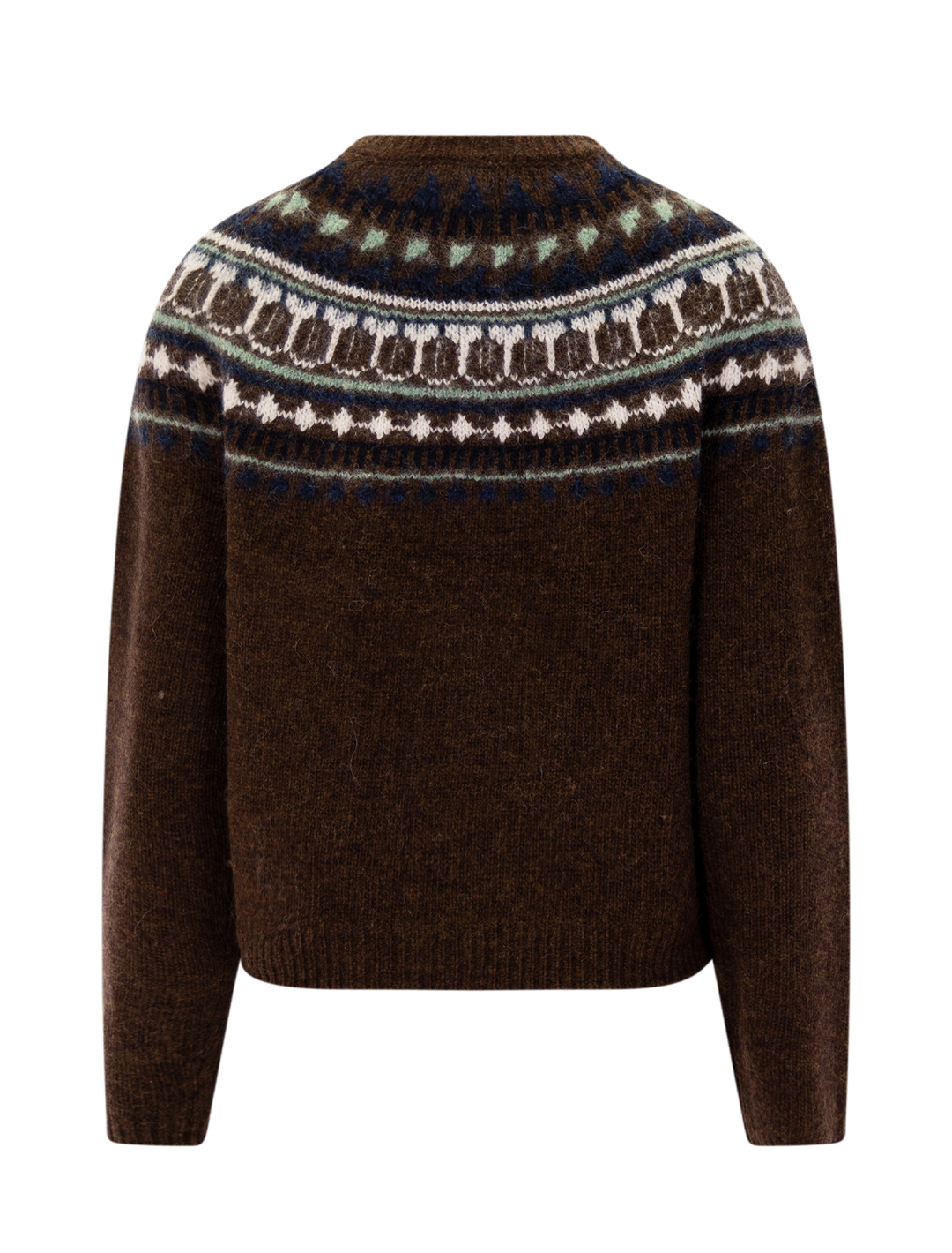 charlotte fair isle sweater in chestnut