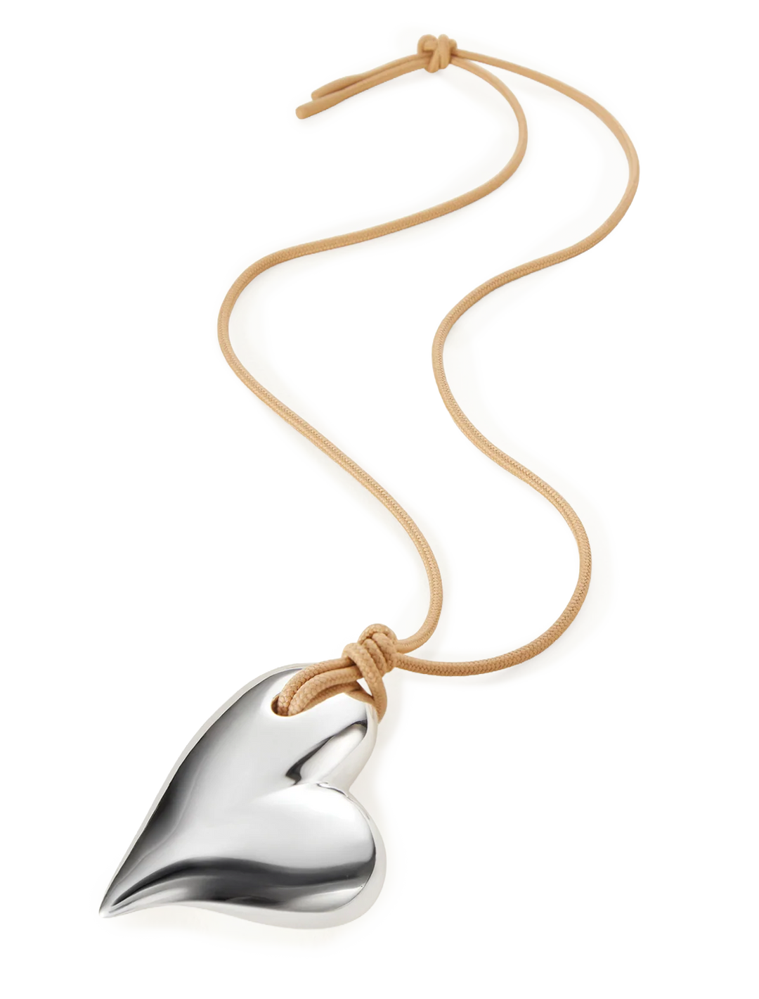 mega art heart on a string necklace