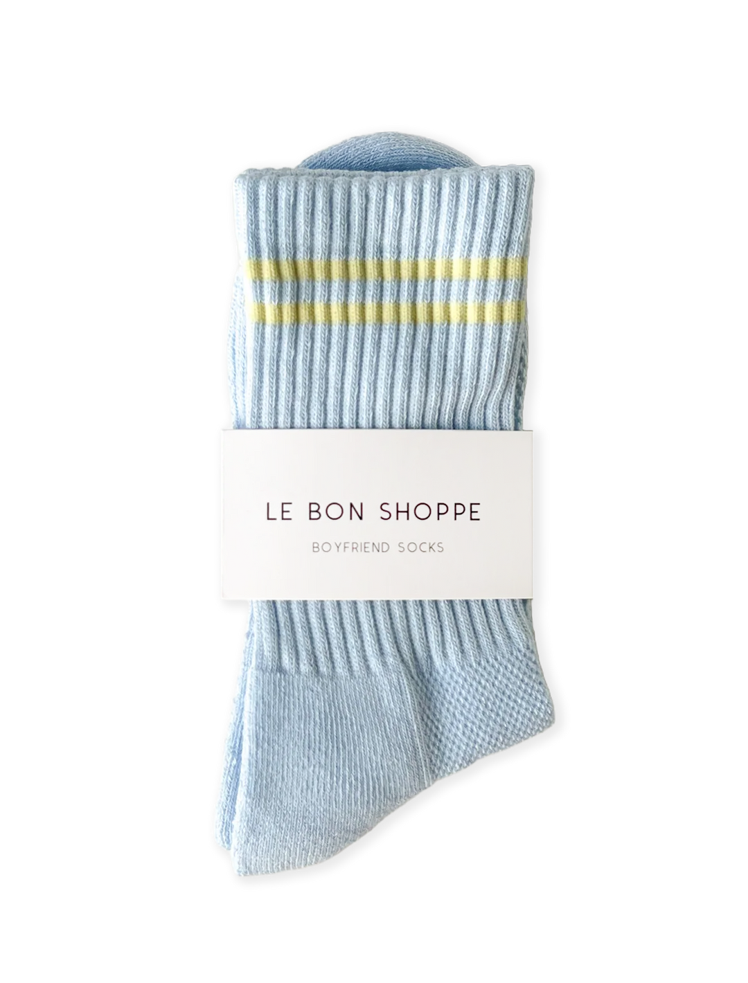 boyfriend socks in pastel sky