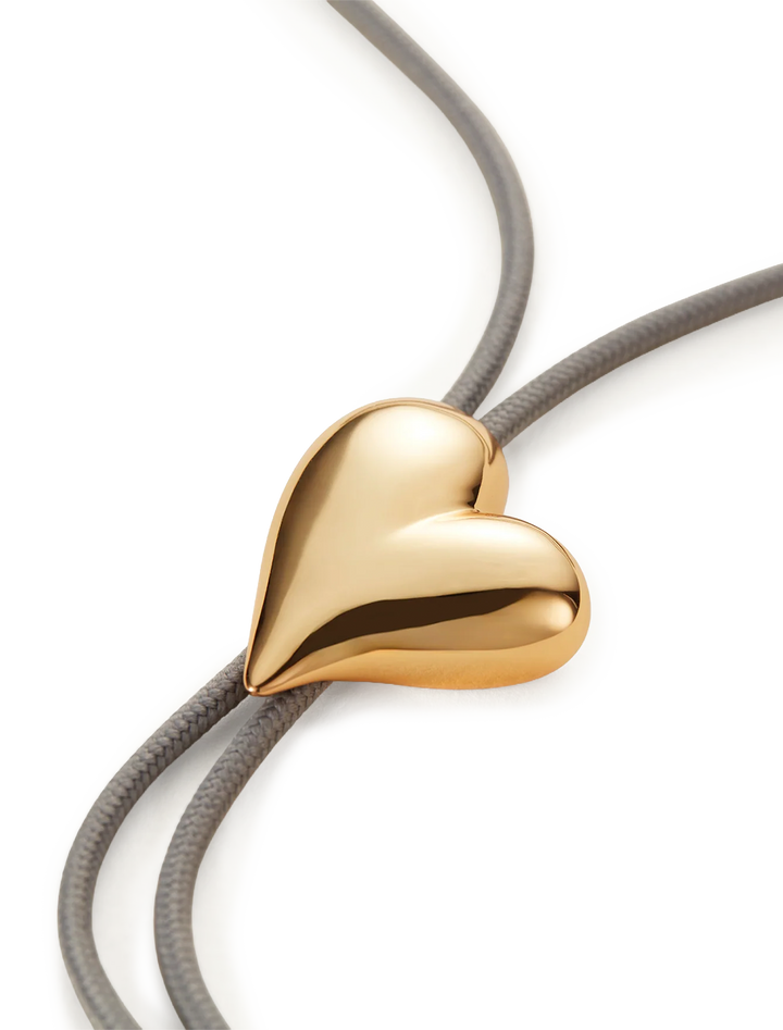 art heart bolo tie necklace
