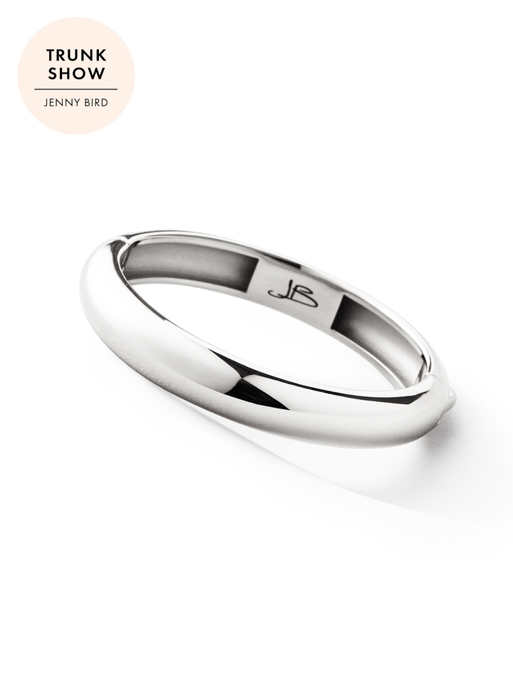 gia mega bangle in silver