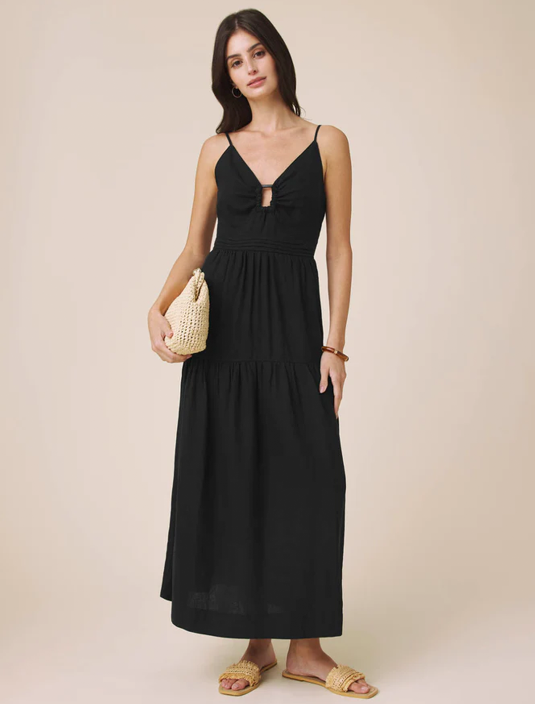 darcy maxi dress in black