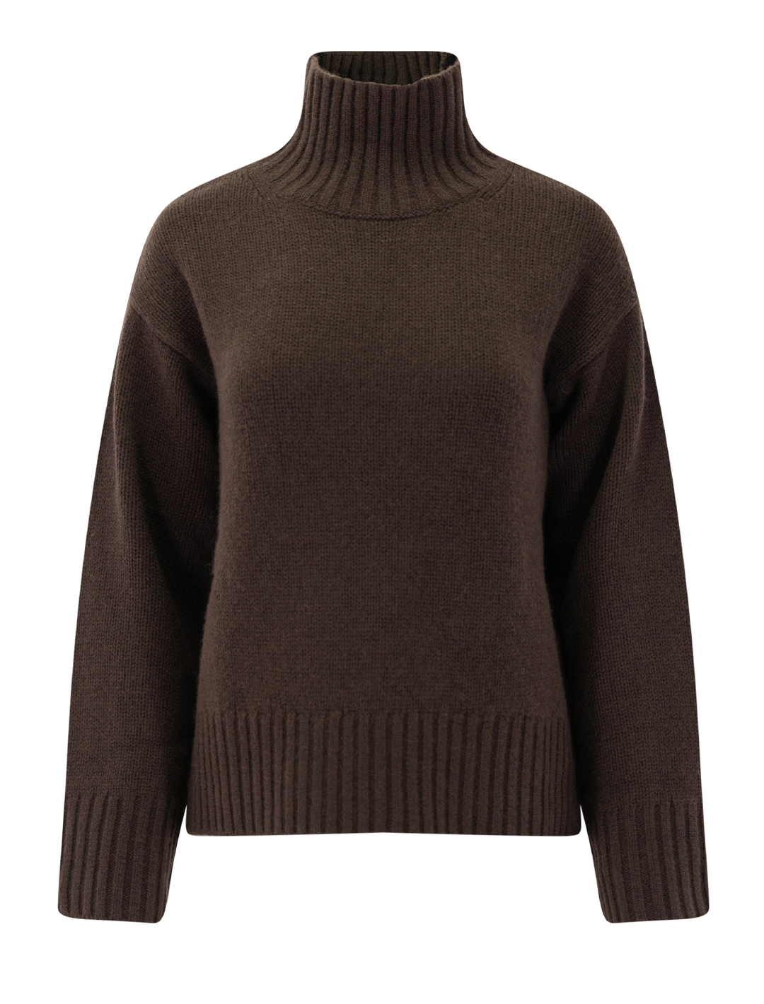 woodhouse cashmere blend funnelneck jumper in rustic
