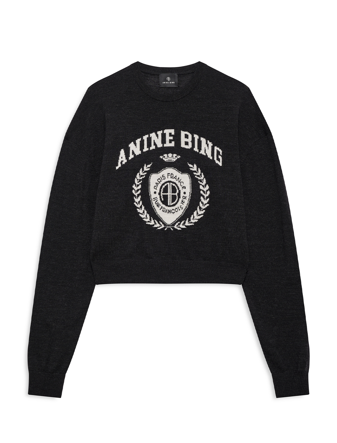mia sweater in charcoal
