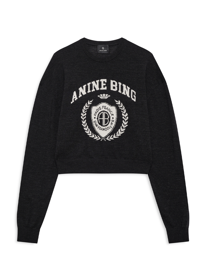 mia sweater in charcoal