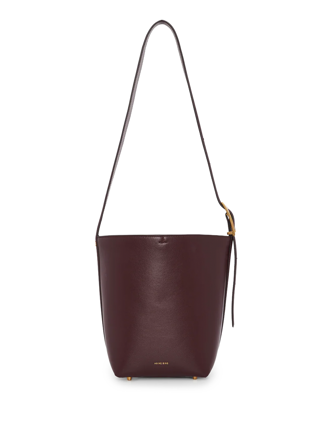 elly medium bucket bag in fig