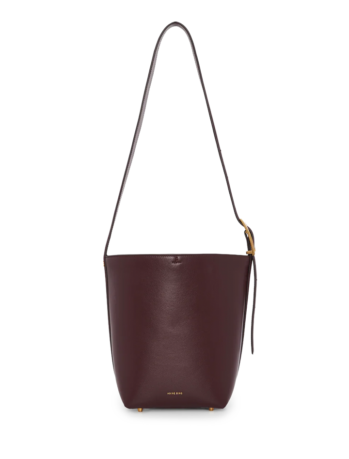 elly medium bucket bag in fig